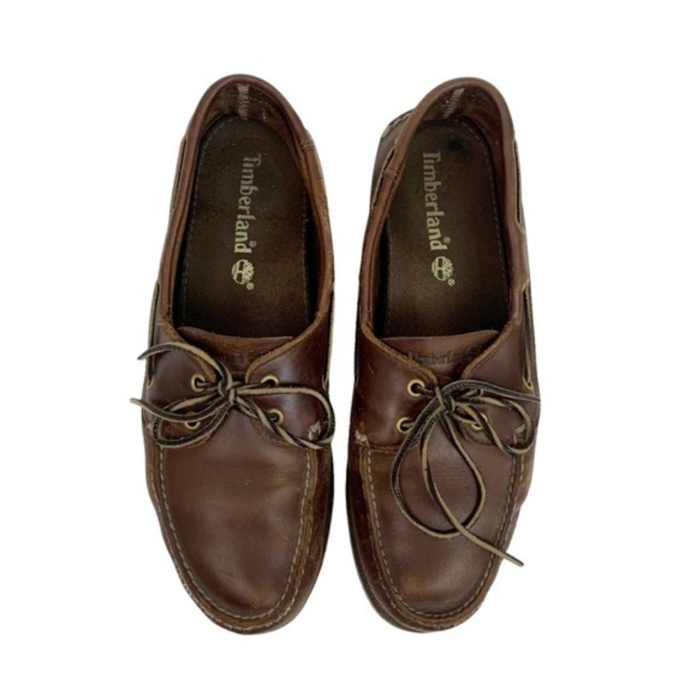 Timberland Brown Leather Slip On Loafers Men’s Size 12